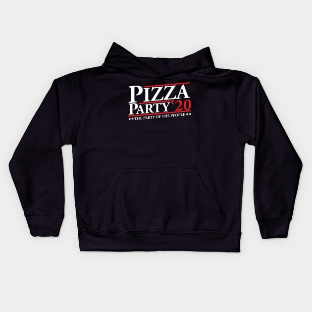 Pizza Party 20 Kids Hoodie by thingsandthings